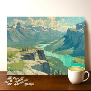 NAHANNI National Park Reserve Northwest Territories Location Jigsaw Puzzle - 500 Pieces Wooden Puzzle for Adults, Wall Art Gift, Finished Size: 20 x 15 Inch