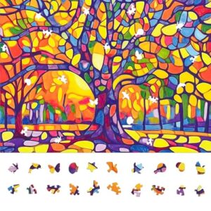 Naturelish 1000 Piece Jigsaw Puzzle for Adults, Mosaic Tree Puzzle