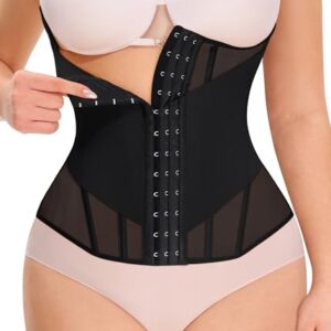 Nebility Waist Trainer for Women Corset Shapewear Cincher Mesh Body Shaper