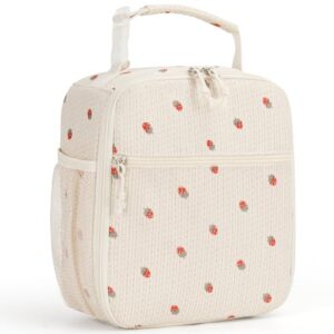 Neverwhy Small Lunch Box for Women Cute Kid Lunch Bags Insulated Lunchbox