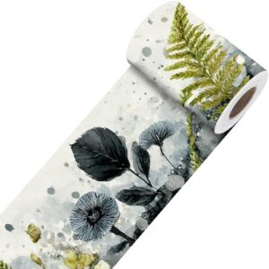 Nuxovilar Watercolor Plant Self Adhesive Wall Border PVC 3.94x16.4'