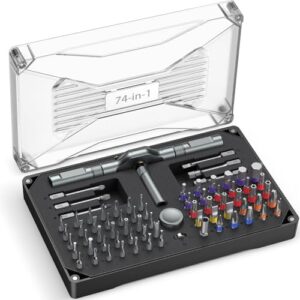 ORIA Ratchet Screwdriver Set, 74 in 1 Precision Repair Tool Kit for PC, DIY