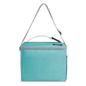 PackIt(R) Freezable Lunch Cooler, Soft Mint, Built with EcoFreeze(R) Technology, Fully Freezable, Collapsible, Reusable, Mesh Side Pocket, Top Handle, Multi-Use Lunch Box, Cooler