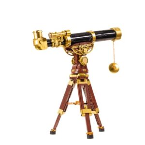 PANTASY Vintage Telescope Building Set for Adults, Collectible Display