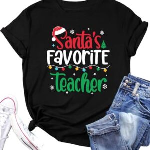 PECHAR Teacher Christmas Shirt Women I Teach the Smartest Cookies Shirt