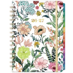 Planner 2026-2027 - Weekly & Monthly Planner, Jul 2026 - Jun 2027, Academic Planner 26-27, 6.4"×8.5", Tabs, Thick Paper, Twin-Wire Binding, Back Pocket, Inspirational Quotes for Office Home School