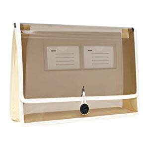 Plastic Expanding File Folder, Transparent Envelopes with Snap Closure,No Dividers,Large Capacity,Document Organizer for Receipts, Bills&Taxes,Letter/A4 Size for School/Office/Home Eactix