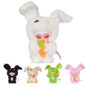 POP JOY DIKO Bunny Plush Blind Box, Stuffed Bag Charm Keychain Toy Figure