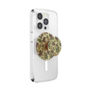 PopSockets Phone Grip for MagSafe, Magnetic Holder- Camo | With Magnet, Removable, Kindle/iPhone/Android/Tablet, Green, Teal, Turquoise, Mobile Device Accessory