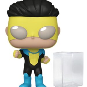 POP TV: Invincible - Invincible Funko Vinyl Figure (Bundled with Compatible Box Protector Case), Multicolored, 3.75 inches