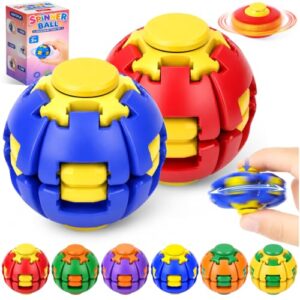 Press to Spin Fidget Spinner Mini Sensory Fidget Toys Kids Autism Stress