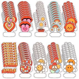 Qilery 100 Pcs Name Tags for Classroom Desk Sticker Bulk, Cute