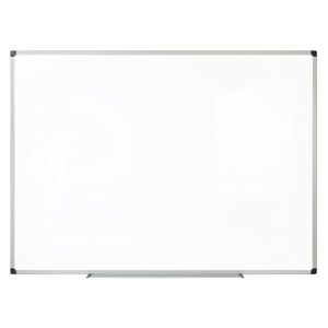 Realspace™ Magnetic Dry-Erase Whiteboard, 36" x 48", Silver Frame