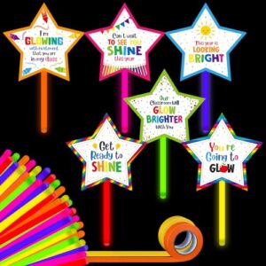 Realspring 24 Set Back to School Gifts, Glow Sticks and Cards