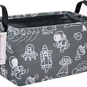 Rectangular Collapsible Laundry Basket with Side Handles, Space exploration