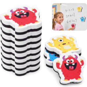 Resholder 12 Pack Back to School Monster Magnetic Dry Erase Erasers