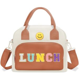 RLGPBON Lunch Bag for Girls Lunch Box Large Kids Cute Lunch Bag Reusable Lunch Tote Bag for School Travel Picnic