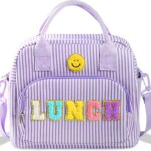 RLGPBON Lunch Bag for Girls Lunch Box Large Kids Cute Lunch Bag Reusable Lunch Tote Bag for School Travel Picnic