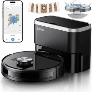 Robot Vacuum and Mop 11500pa Suction Robotic Cleaner with Laser Home Mapping and 85 Days Self Empty Station Pet Friendly Anti-Tangle