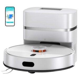 Robot Vacuum and Mop for Pet Hair, Anti Tangle Hair-Cutting Roller, 12000Pa