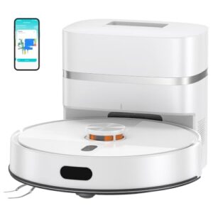 Robot Vacuum and Mop for Pet Hair, Anti Tangle Hair-Cutting Roller, 12000Pa