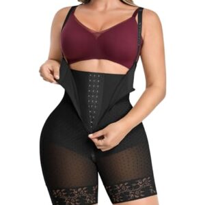 SHAPELLX Faja Colombiana Moldeadora Shapewear Tummy Control Black Medium