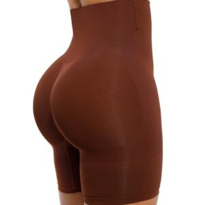 SHAPELLX Tummy Control Shapewear for Women Plus Size Seamless Body Shaper Fajas Colombianas Reductoras y Moldeadoras XXL Brown