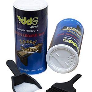 Shuffleboard Wax - Shuffleboard Sand 2 Pack with Mini Brush and Dustpan Set (2 x 14oz)