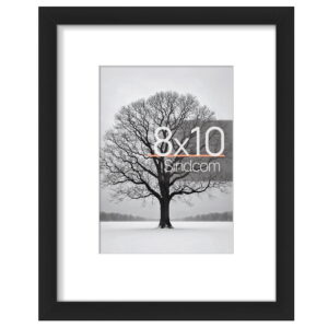 Sindcom 8 x 10 Picture Frame , Black , Gallery Wall Frame , Display Pictures 5x7 with Mat or 8 x 10 Without Mat, Photo Frames