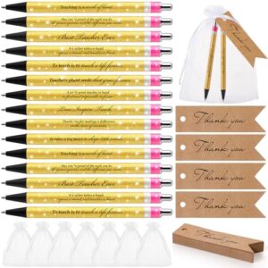 Sinload 60 Sets Back to School Teacher Pens Gifts Bulk with Thank You Tags