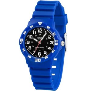 SOCICO Kids Analog Watch 30M Waterproof & Learning Time for Boys Girls