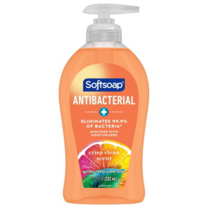 Softsoap Antibacterial Liquid Hand Soap with Moisturizers, Crisp Clean Scent, 11.25 fl oz