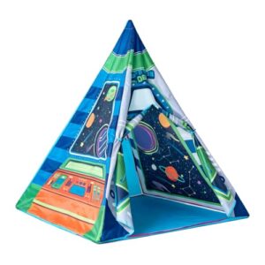 Spaceship Teepee Tent for Kids Boys Indoor Outdoor Toddlers Large Play Tent