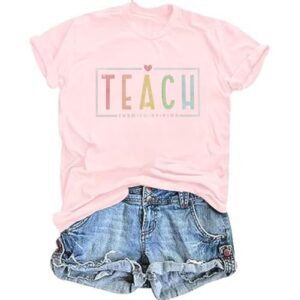 Sparkly Teacher Outfits For Women Rhinestone Teach Them To Be Kind T Shirt