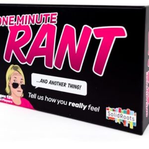 Spin Master Games, SolidRoots One Minute Rant- The Game for People Who Love Controversy | Adult Games for Game Night | Party Games for Adults | Adult Games for 3-6 Players Ages 12+