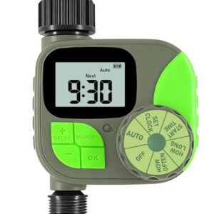 Sprinkler Timer for Garden Hose - Irrigation Timer for Outdoor Faucet, Automatic Programmable Watering Irrigation with Rain Delay/Manual Mode, Watering System Drip Irrigation for Yard Lawn Pool
