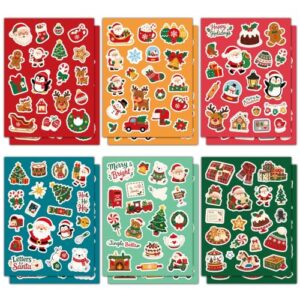 Stocking Stuffers - 240 PCS Christmas Stickers for Kids - Xmas Games Crafts