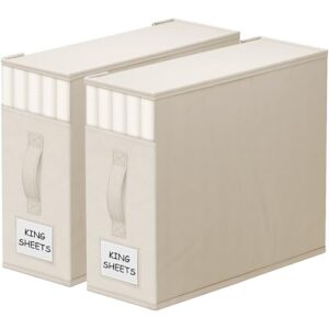 StorageTastic Bed Sheet Closet Organizers and Storage Under Bed Storage