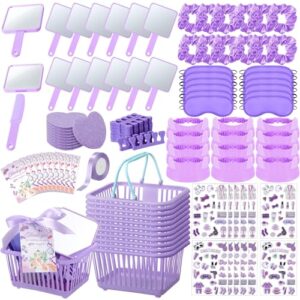 Suncalla 121 Pcs Spa Party Favor Women Spa Sleepover Party Supplies, Purple
