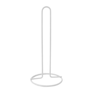 SUYOLL Stainless Steel Countertop Paper Towel Holder Stand, Freestanding Paper Roll Dispenser, Home Kitchen Counter Storage Organizer Accessory