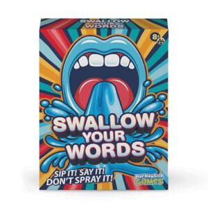 Swallow Your Words Card Games - Board Game for Family Game Night, Sip It, Say It, Don't Spray It, Multiplayer Game, Guess The Phrase Before The Timer Runs Out, Ages 8+