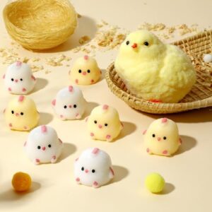 Taba Squishy Chick Fidget Toys 9 Pack Cute Chicken Squeeze Kit