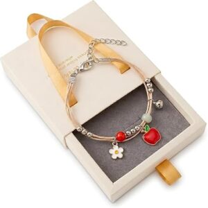 Teacher Appreciation Gift,Teacher Bracelet, Apple Bracelet for Women