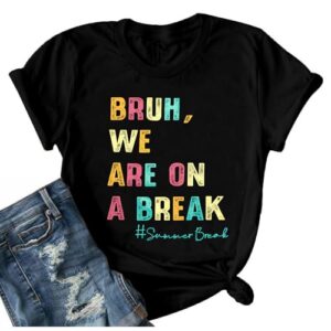 Teacher Shirts for Women First Day of School Shirt Back to School Top Black