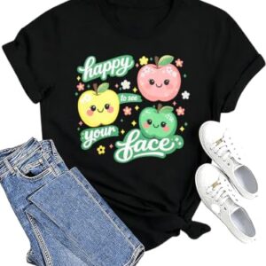 Teacher Shirts Women First Day Back School Kindness Short Sleeve Tee Tops