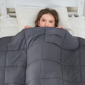 Teler Kids Weighted Blanket 5lbs, 36.2"x48.2" Toddler Weighted Blanket for Sleep & Calming, Breathable Heavy Blanket for Children, Gray