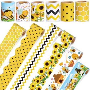Tenceur 98.5 ft Bulletin Board Border Classroom Decor, Bee
