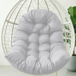 Thickened Egg Chair Cushion Replacement, Swing Hanging Basket Seat Pillow | Thickened, 31.49x43.3 in, High Elasticity Cotton, Water-resistant, Soft Pads, Indoor Outdoor Garden Office Patio Porch