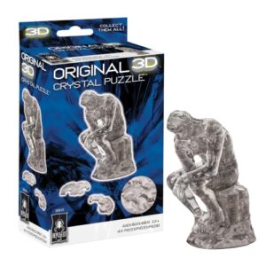 Thinker Crystal 3D Puzzle, 41-Piece Brain Teaser, Ages 12+