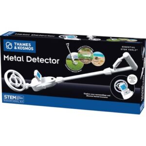 T&K Essential STEM Tools - Metal Detector | Exploration Toy | Find Metal Objects like Gold, Silver, or Copper | Two Adjustable Handles | STEM Science Learning & Education | Ages 8+